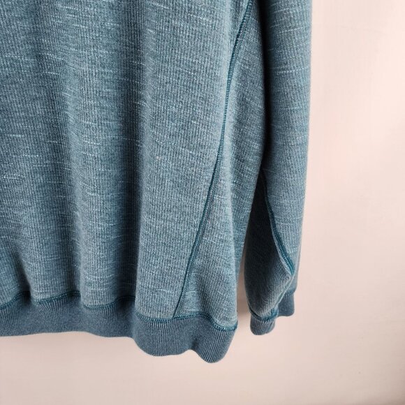 Tommy Bahama Sweatshirt Mens Blue Reversible 1/4 Zip 183-T217391 - Picture 4 of 8